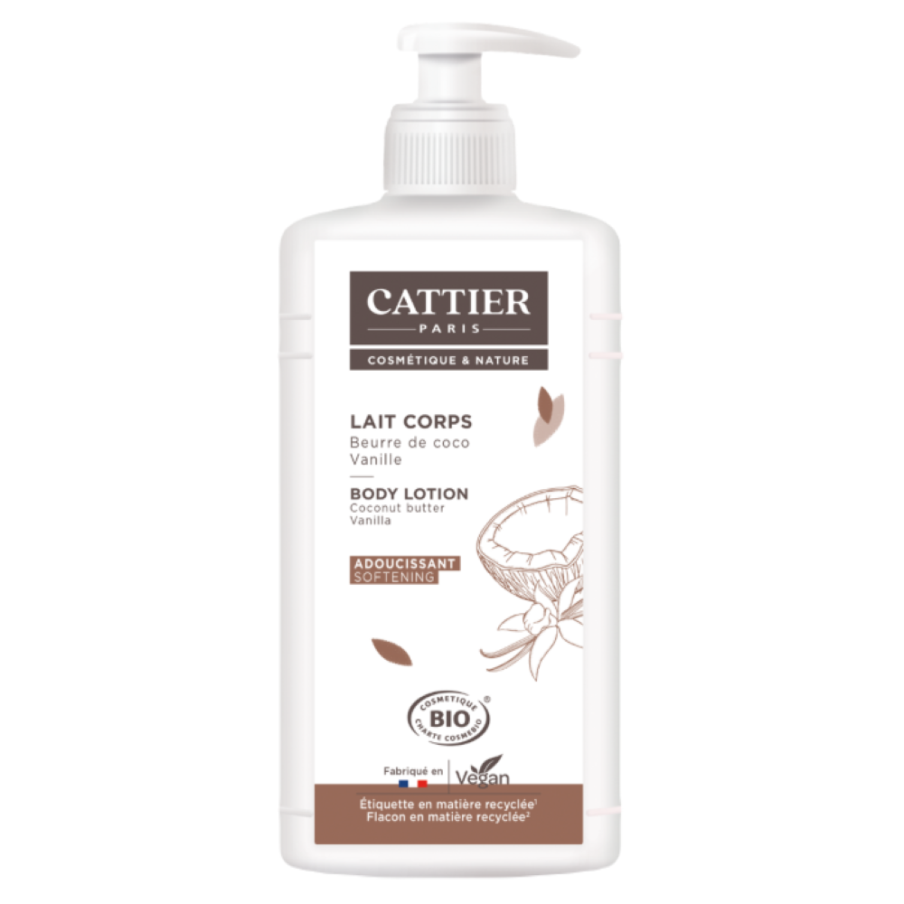 Cattier 椰子香草有机滋养身体乳 500ml