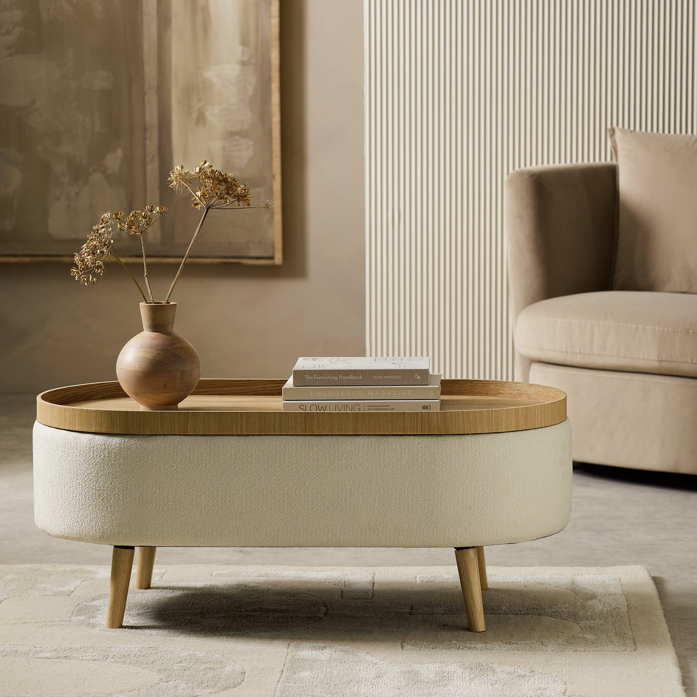 Habitat Ingo Coffee Table - Cream