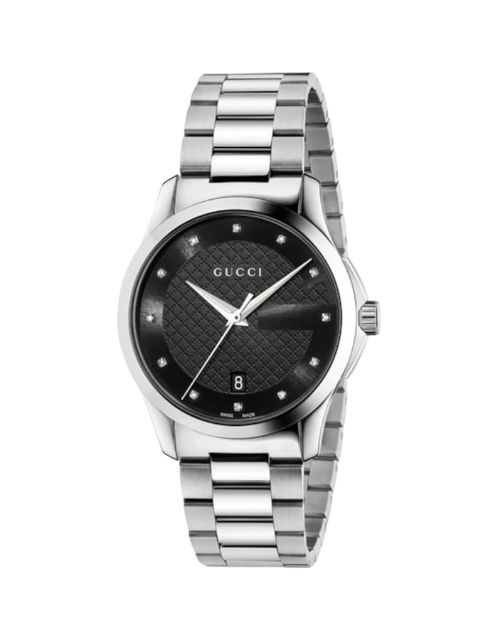 Gucci G-Timeless YA126456 钻标腕表 银色