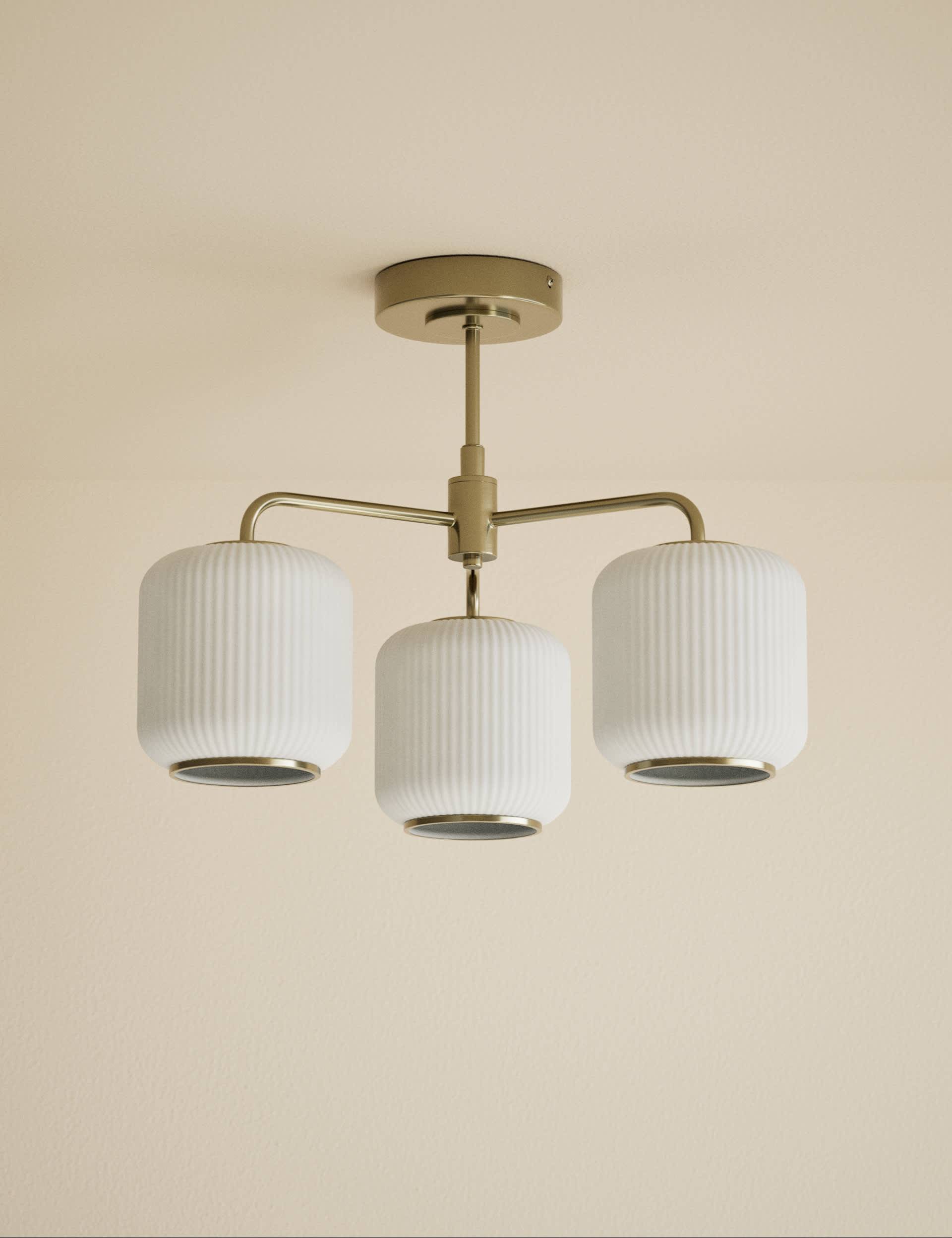 Amelia Flush 3 Way Ceiling Light