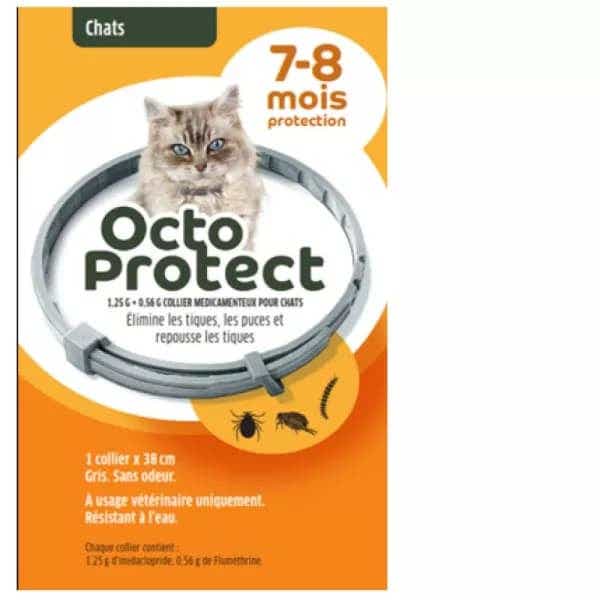 OCTOPROTECT 猫用驱虫项圈 灰色 38cm