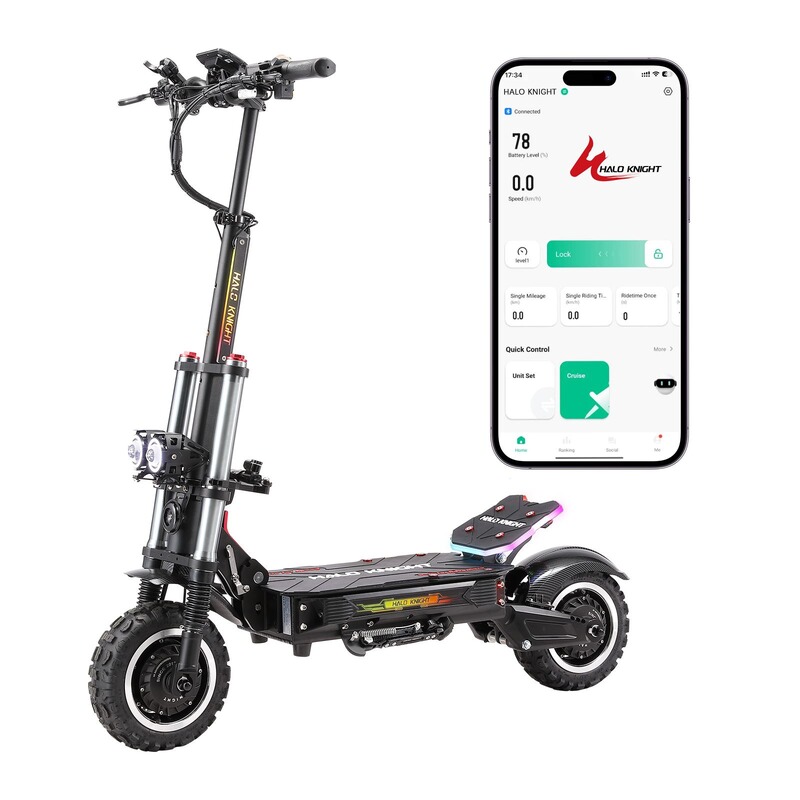 Halo Knight T107 Pro 双电机电动滑板车