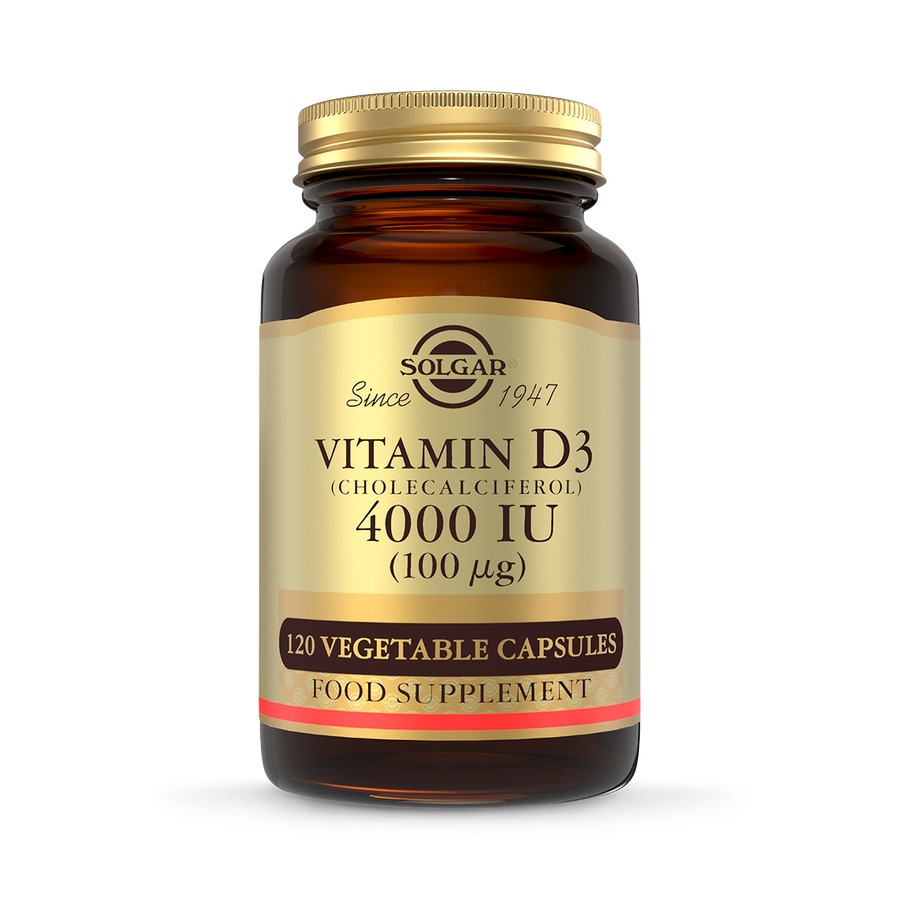 Solgar Vitamin D3 4000IU 素食胶囊 120粒