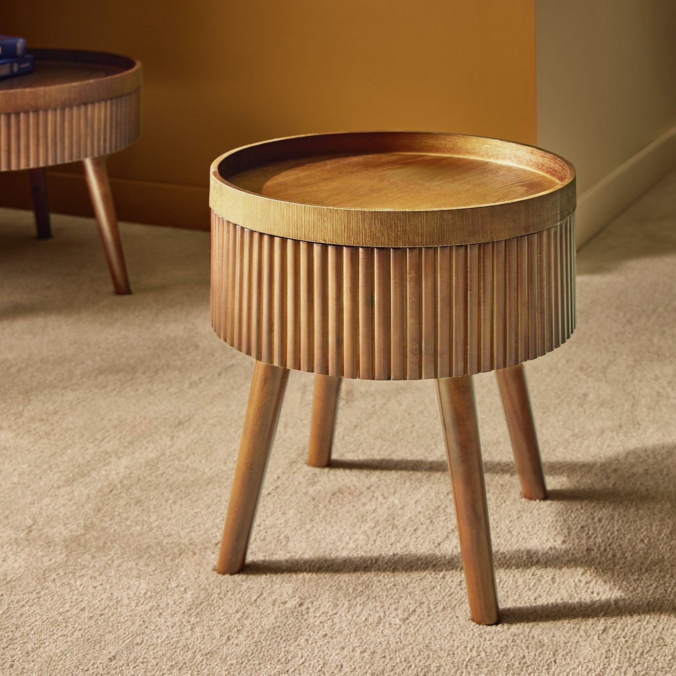 Habitat Agnes Side Table - Walnut