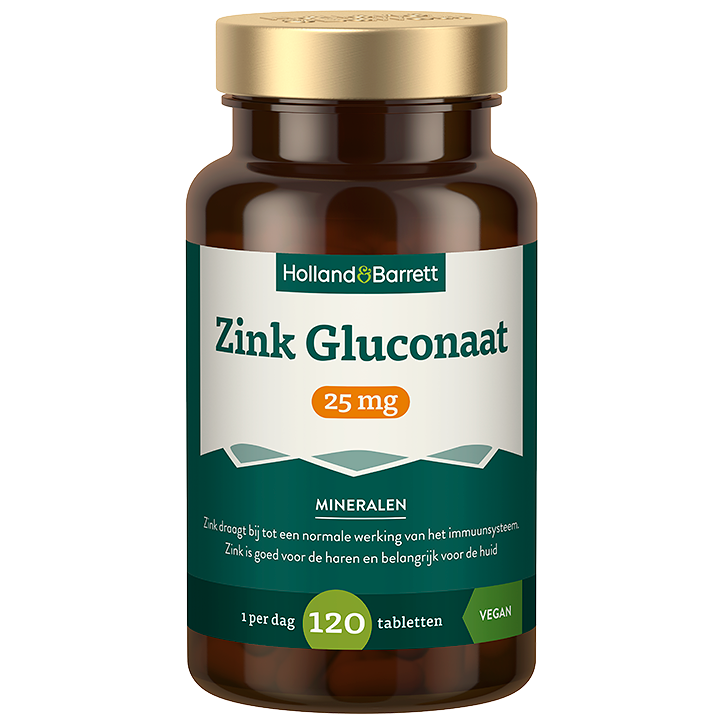 Zink Gluconaat 锌 25mg 120片