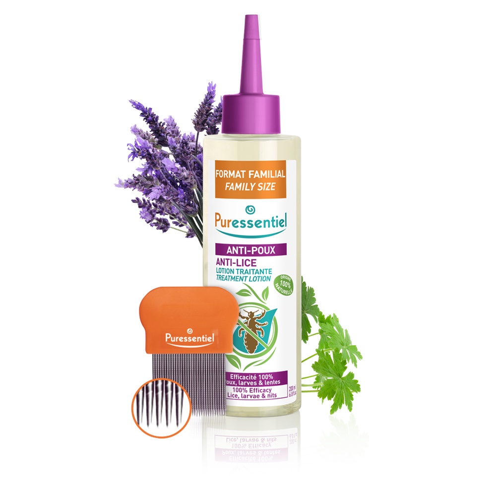 Puressentiel 防虱护理液 200ml + 除虱梳（家庭装）