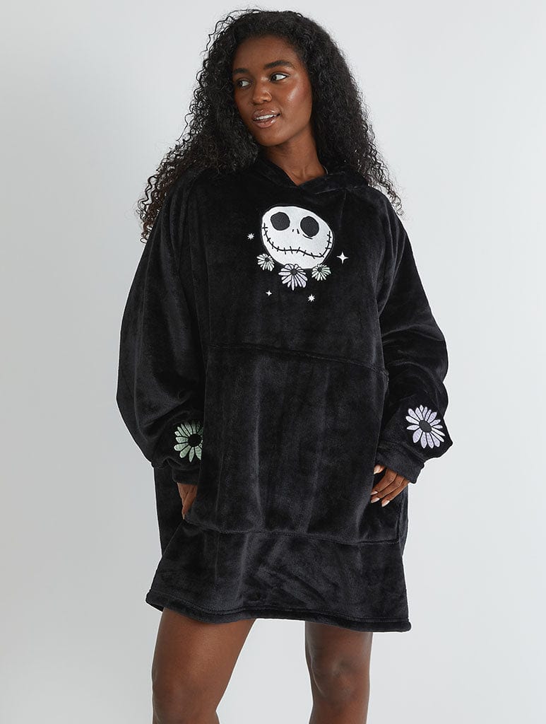 Nightmare Before Christmas 刺绣毯子连帽衫
