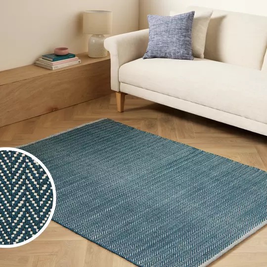 Argos Home 人字纹纯棉地毯