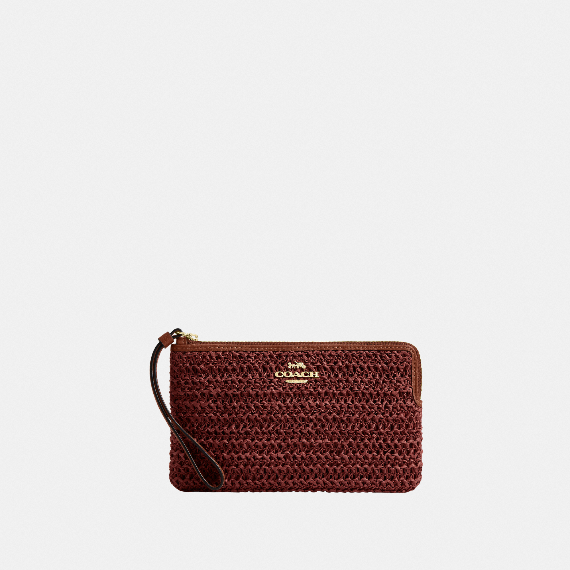 Coach Corner Zip Wristlet