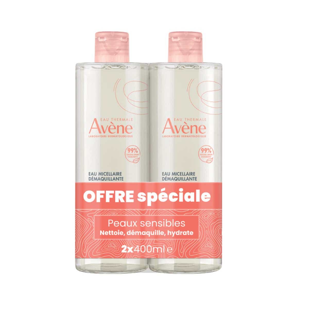 Avène Les Essentiels 舒缓卸妆水 2×400ml