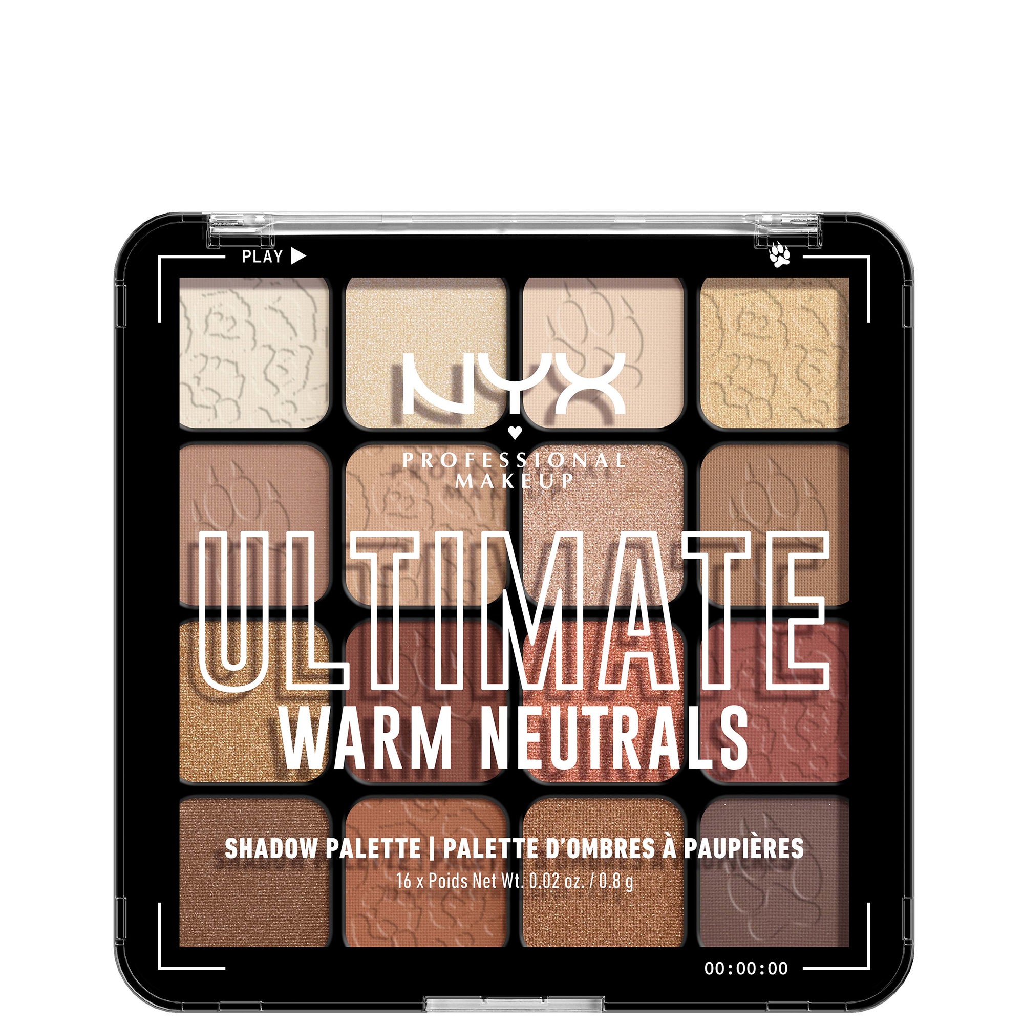 NYX Ultimate Shadow 16色眼影盘 Warm Neutrals