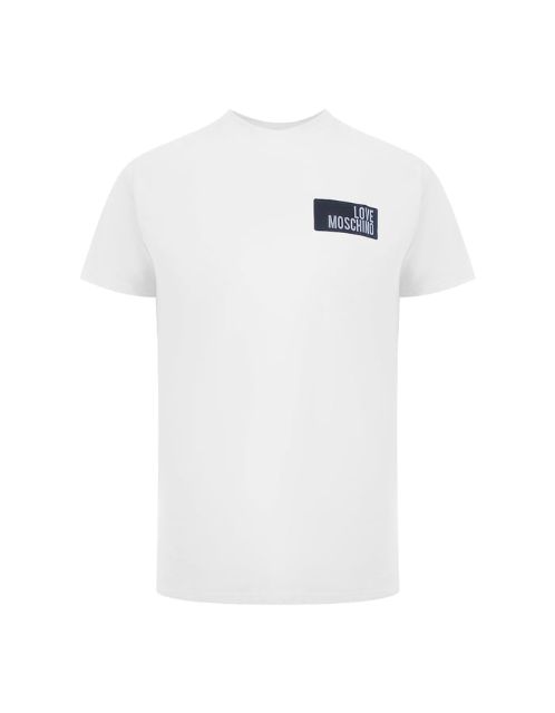 Love Moschino 白色 Box Logo T恤