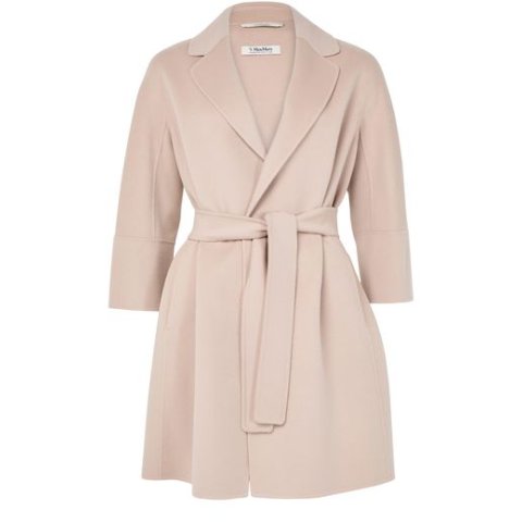 S Max Mara 系带大衣 米色