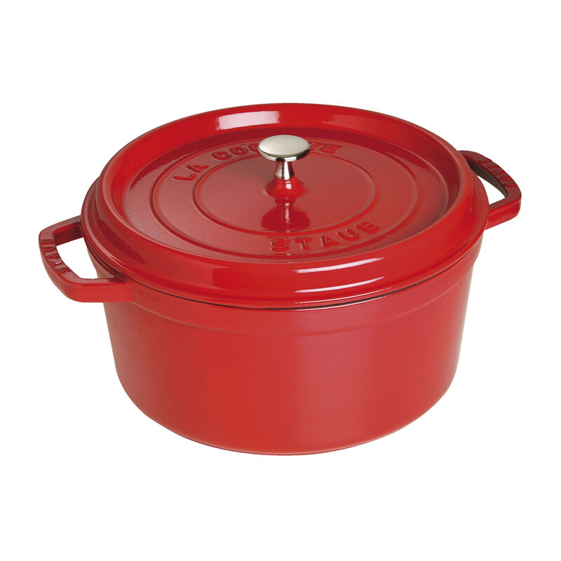 珐宝 STAUB 圆形铸铁锅 28cm 樱桃红