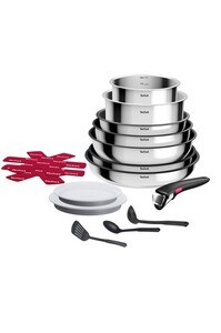 Tefal Cook&Eat 不锈钢锅具 15件套