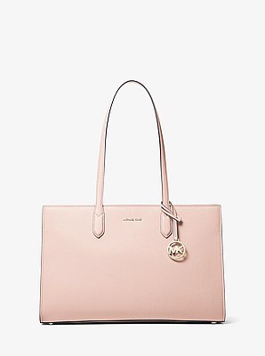 Scarlett 中号粒面皮革托特包
