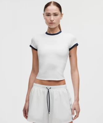 Lululemon 有机棉拼接婴儿T恤 Courtside款