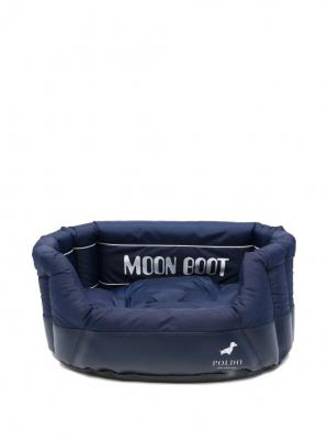 Moon Boot x Poldo Dog Couture 标志狗床 蓝色