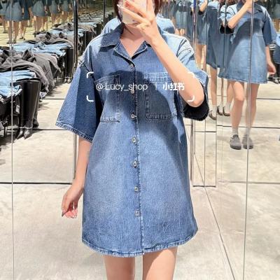 牛仔衬衫裙