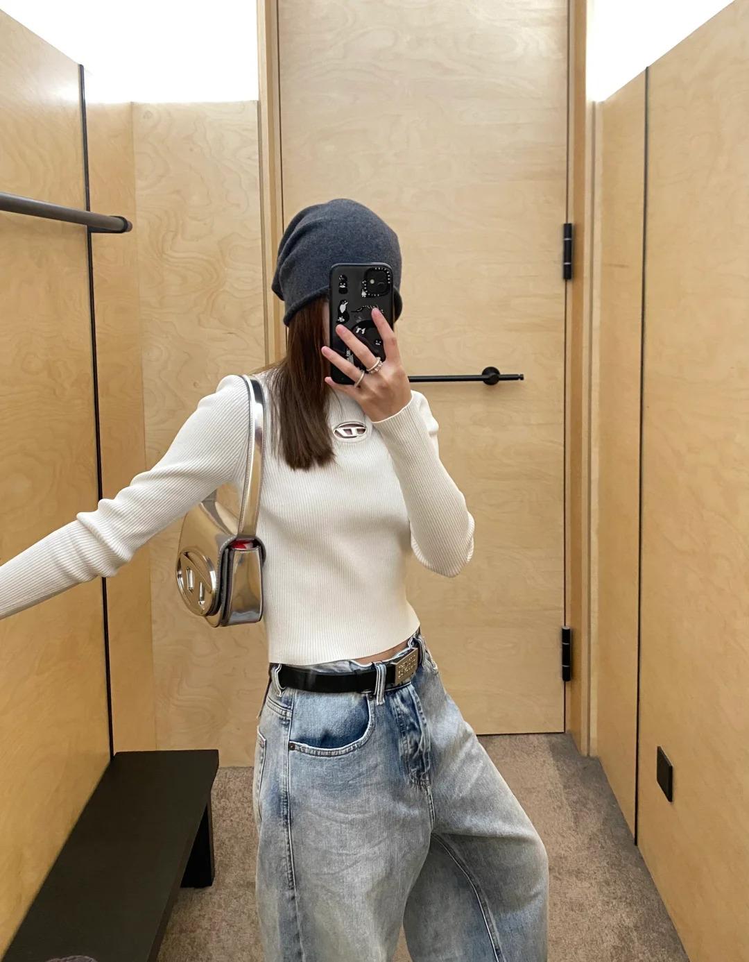 Diesel 女士白色上衣 A141890DLAX