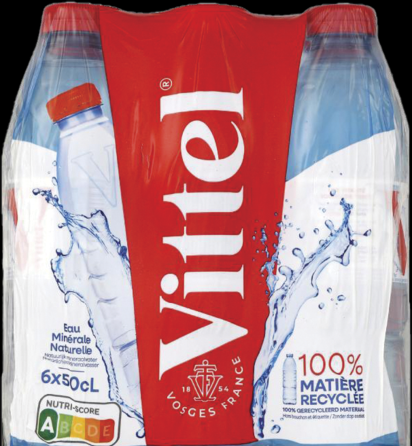 Eau minérale naturelle plate "Vittel"