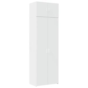 vidaXL 白色储物柜 70x42.5x225 cm 工程木