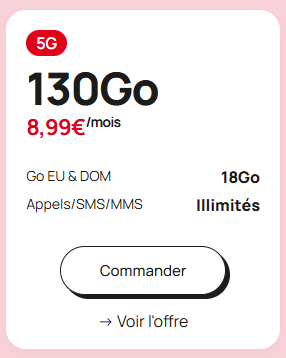 🔥 130Go · 8,99€ 起