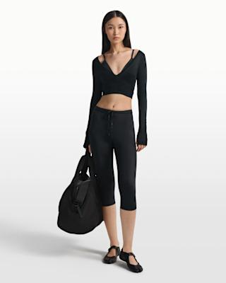NikeSKIMS 缎面高腰抽绳紧身裤 女款 43cm