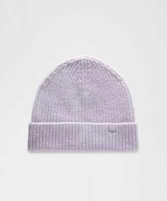 Lululemon 羊毛混纺罗纹针织帽
