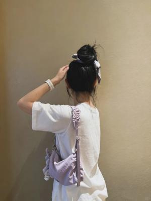 Ruched mini腋下包