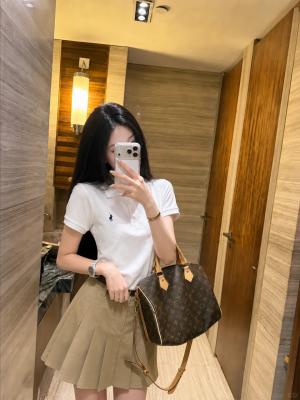女式弹力修身Polo衫