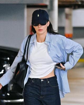Ralph Lauren 宽松版条纹棉质衬衫 女款