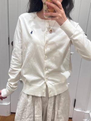 Ralph Lauren 弹力棉质圆领开衫 女款