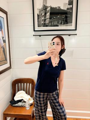 Ralph Lauren 棉质针织 V领T恤 女士