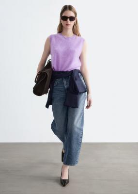 Brushed Cashmere 马甲 紫色