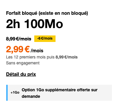 2.99€保号套餐（半年后恢复8.99€/月）