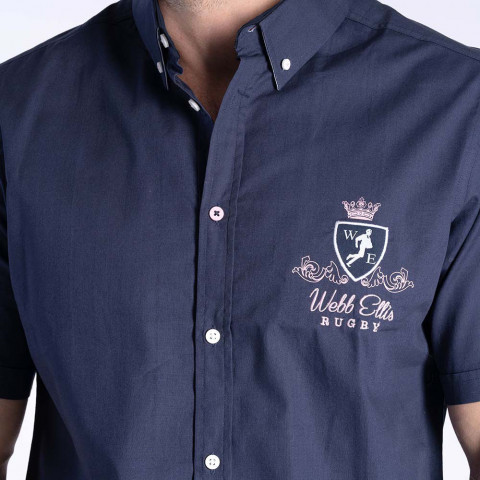 Webb Ellis 橄榄球传奇海军蓝短袖衬衫