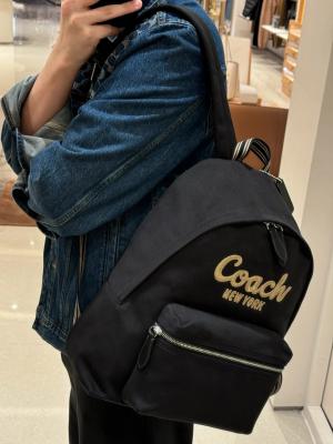 COACH CAM76 LHBLK 帆布背包