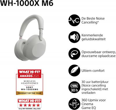 索尼WH-1000XM6旗舰降噪耳机