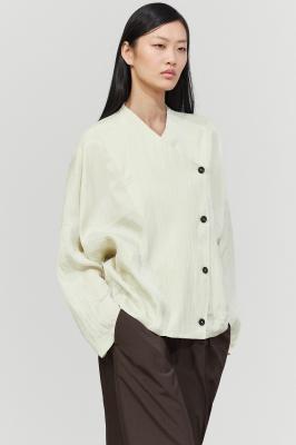 Massimo Dutti 裹身衬衫 浅绿色