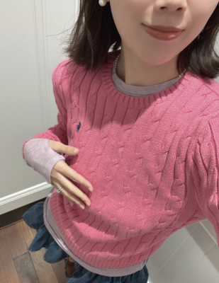  V领毛衣 女款