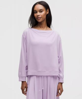 Lululemon BeCalm 宽松船领长袖衫