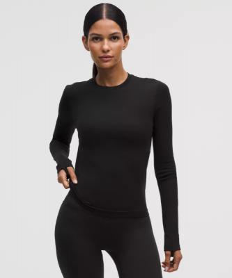 Lululemon Swiftly 羊毛混纺长袖T恤