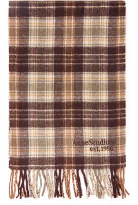 Acne Studios 格纹围巾 棕色