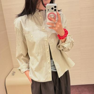 流苏格纹衬衫