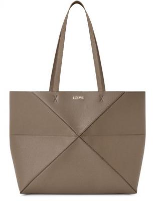 Loewe Puzzle Fold 中号托特包 粒面小牛皮