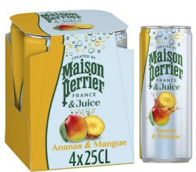 Maison Perrier 菠萝芒果气泡饮料 4×250ml