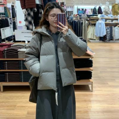 无缝连帽羽绒服