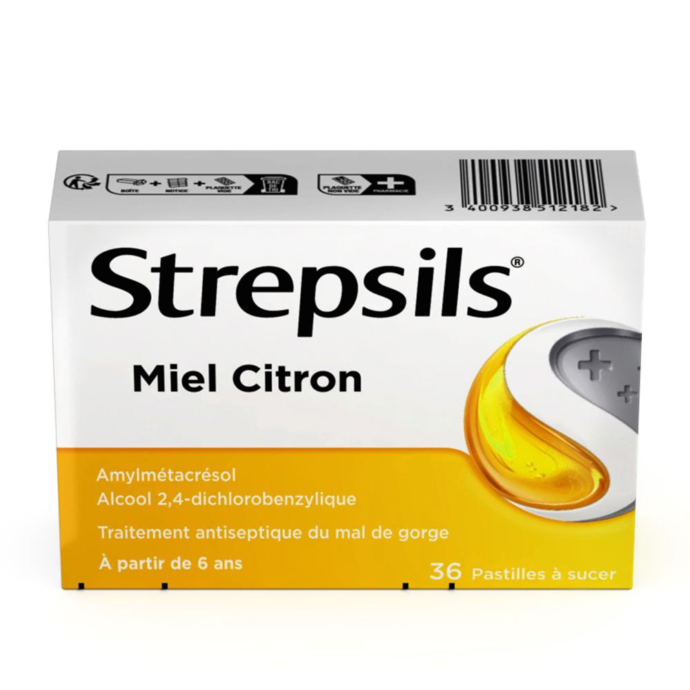 Strepsils 蜂蜜柠檬润喉含片