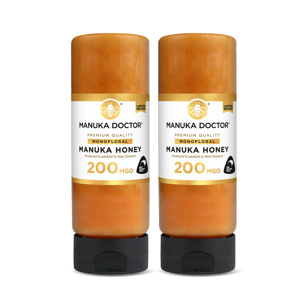 Twin Pack 200 MGO 挤压蜂蜜 500g×2瓶